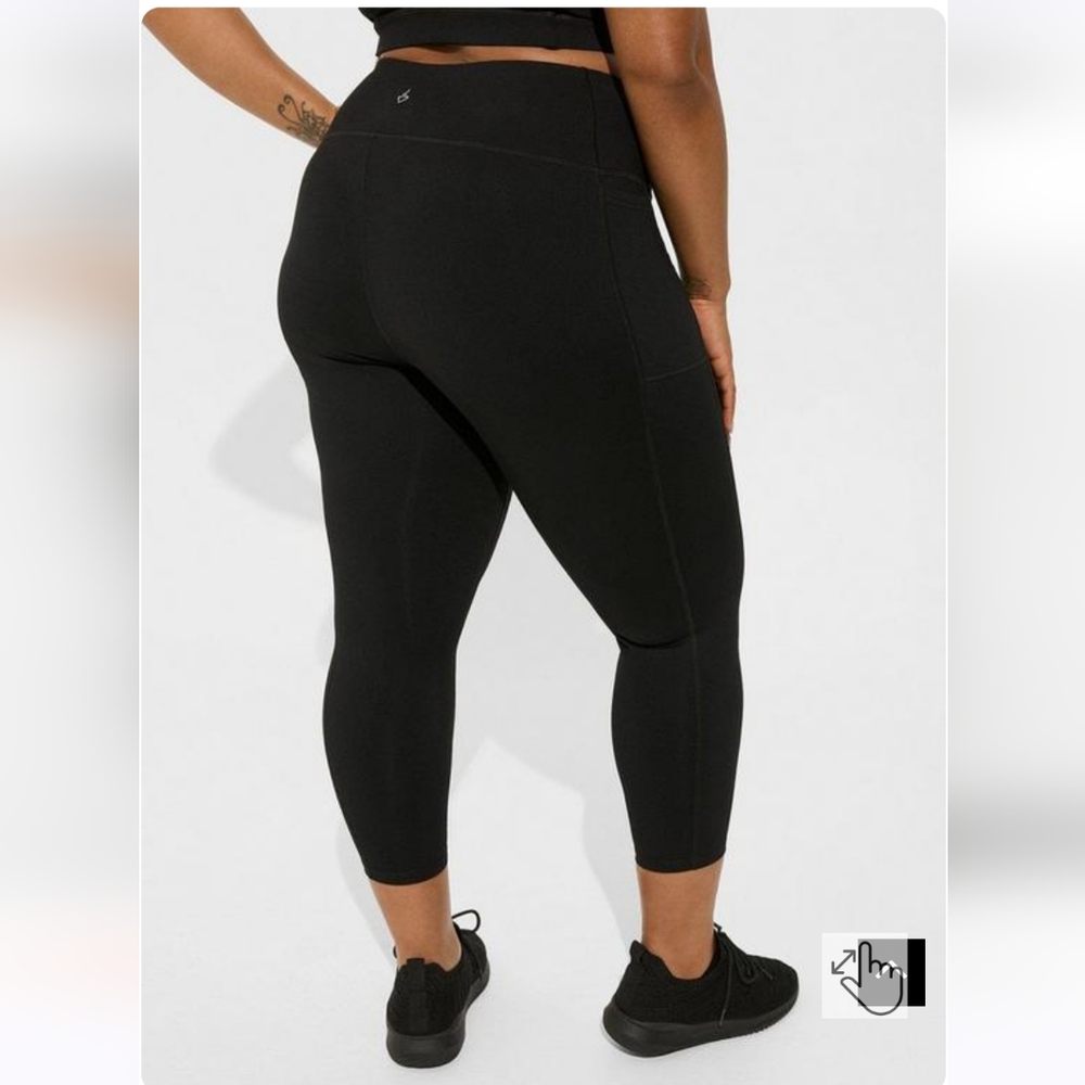 Torrid, Performance Core Crop Active Legging With… - image 2